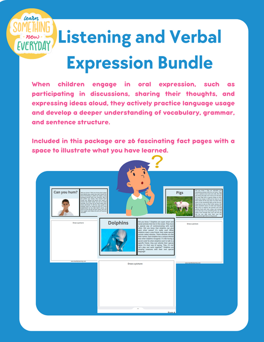 Listening and Verbal Expression Bundle
